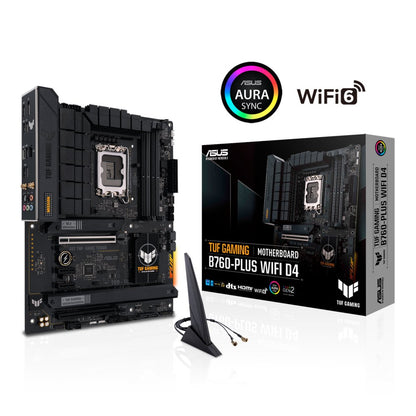 ASUS TUF GAMING B760-PLUS WIFI D4 | Socket LGA 1700 | Intel B760 | 4xDDR4 | ATX | Moederbord - Matmuis - Matmuis