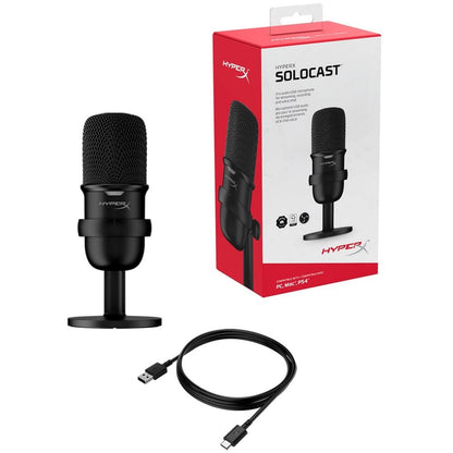 HyperX SoloCast | USB Condensator Gaming Microfoon | Zwart - Matmuis - Matmuis