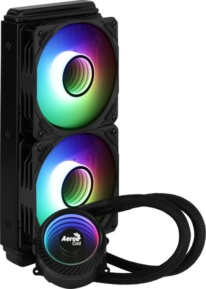Aerocool Mirage L240 2 x 120MM ARGB RGB/GAMING Waterkoeler - Matmuis