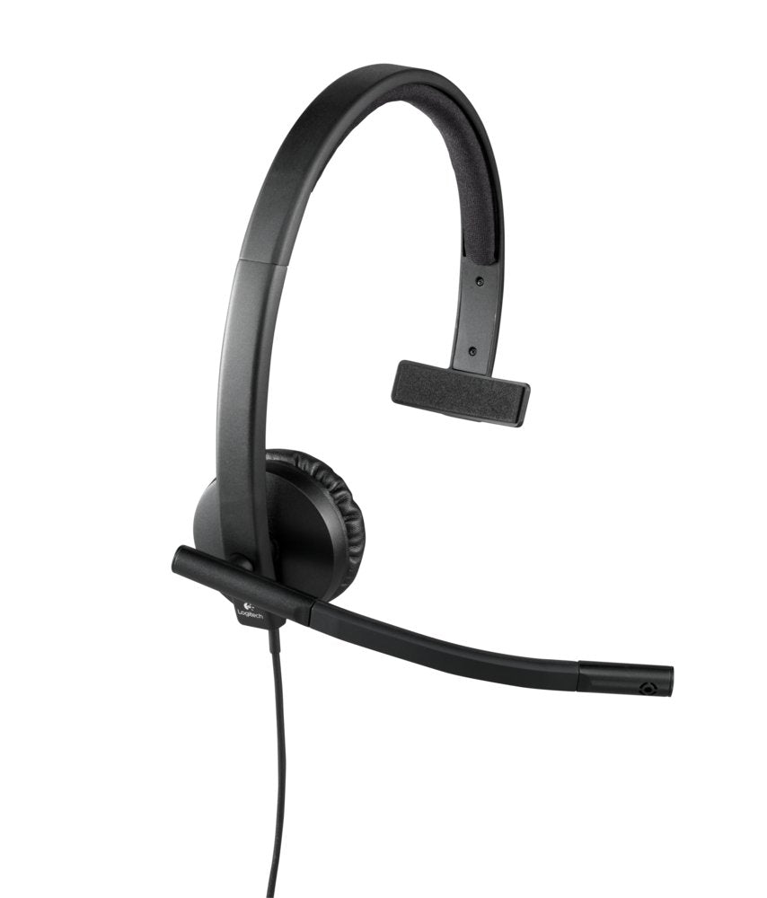 Logitech H570e | Bedrade On-ear Mono Headset | USB-A | Zwart