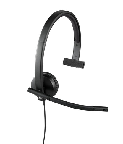 Logitech H570e | Bedrade On-ear Mono Headset | USB-A | Zwart