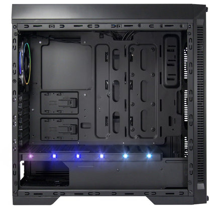 Inter-Tech X-908 Infini2 | Infinity Mirror | Tower Case | USB-C | Zwart - Matmuis