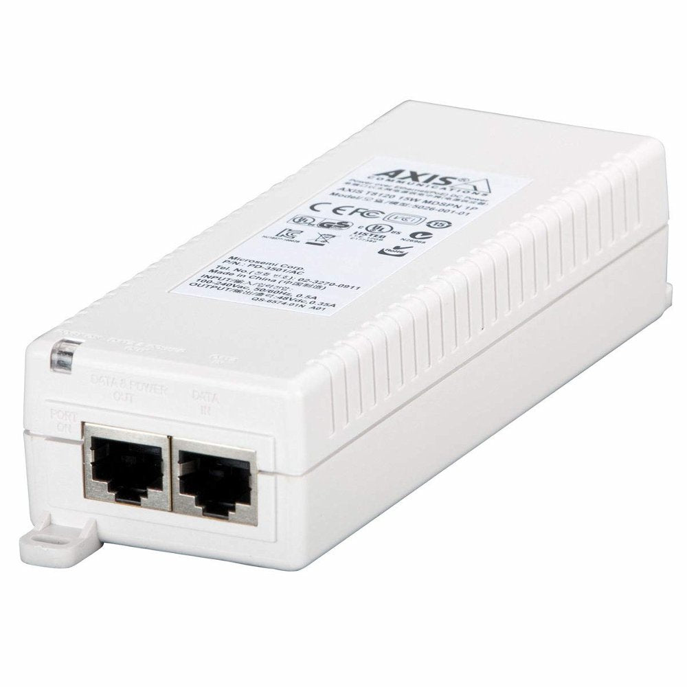 Axis T8120 Midspan 15W 1-Port | PoE Injector | IEEE 802.3af - Matmuis