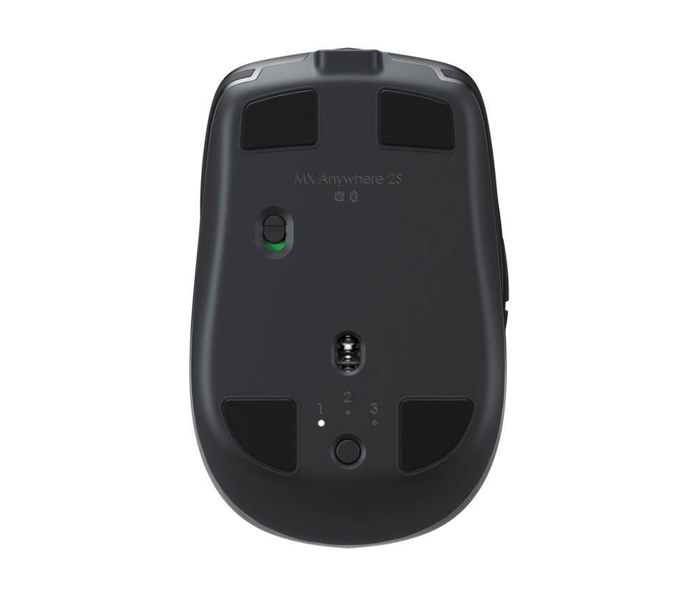 Logitech MX Anywhere 2S | Draadloze Muis | Rechtshandig | RF + Bluetooth | 4000 DPI | Grafiet - Matmuis - Matmuis