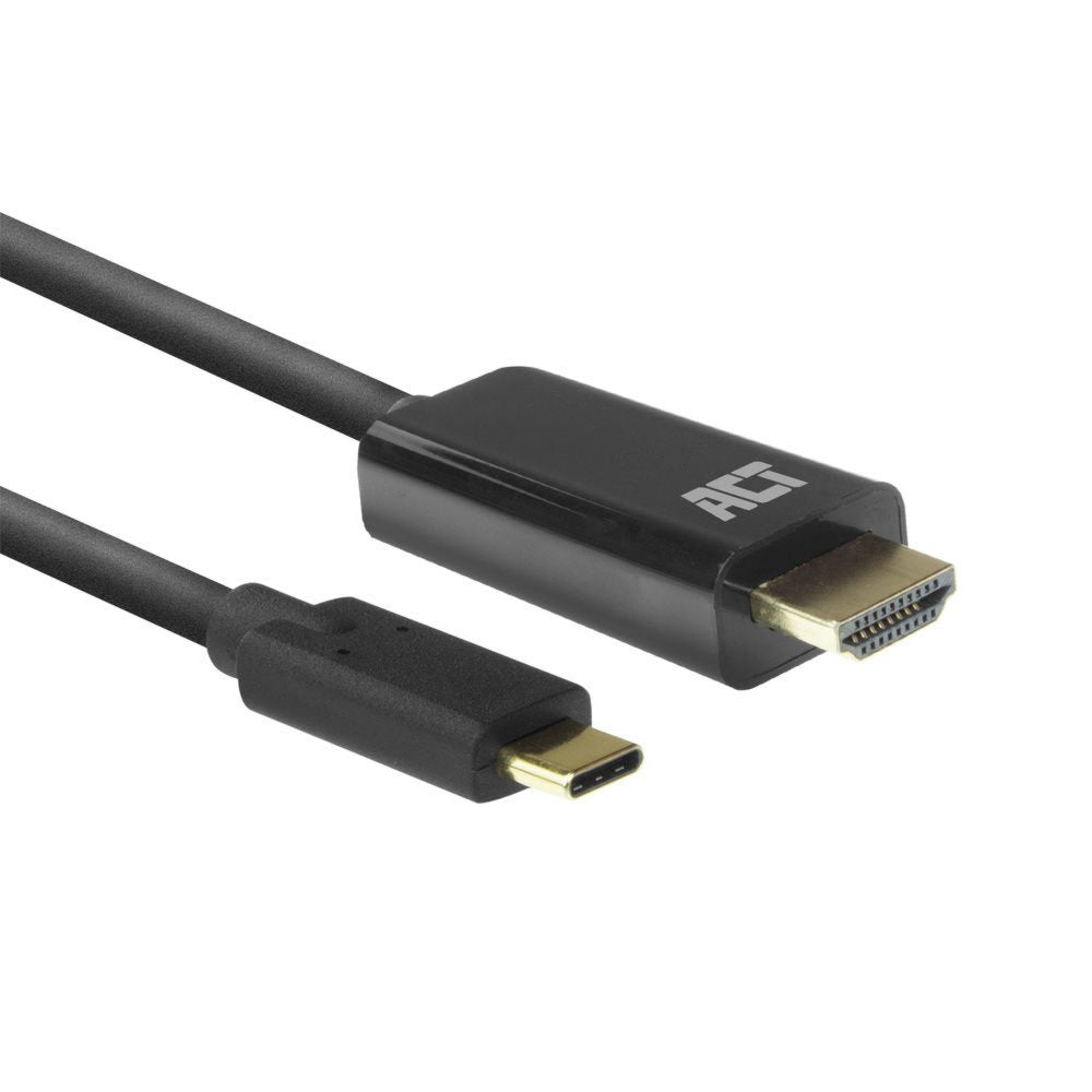 ACT AC7315 | USB-C naar HDMI Kabel | 2 m | Zwart - Matmuis - Matmuis