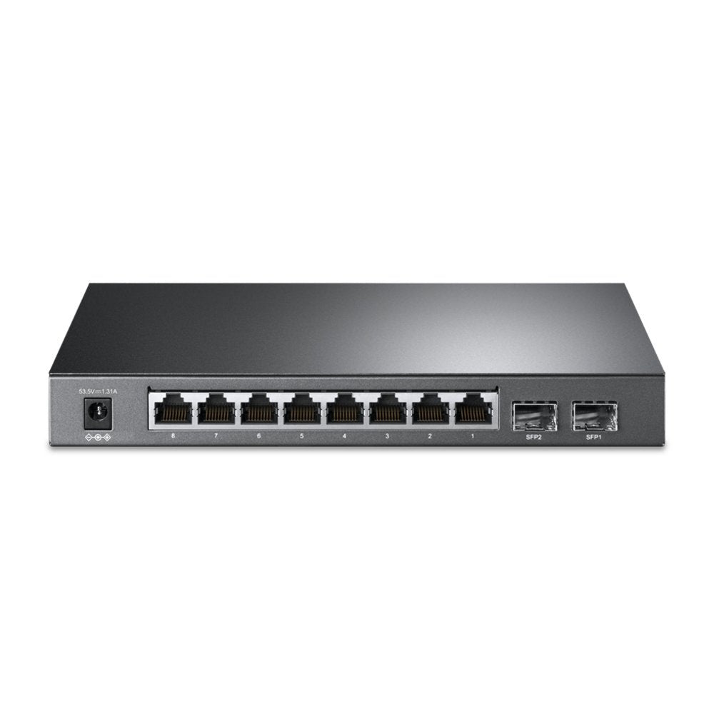 TP-Link TL-SG2210P | Managed Smart Switch | 10 Poorten | Gigabit Ethernet (10/100/1000 Mbps) | 8x PoE+ - Matmuis