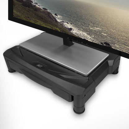 ACT AC8220 | Verhogingspoten voor Monitorstandaarden | 3 cm Verhogen | Compatibel met AC8210 & AC8215 | Set van 4 | Zwart - Matmuis - Matmuis