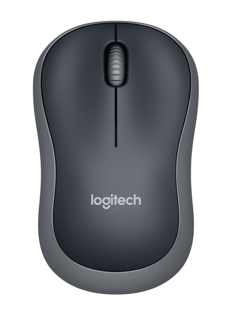 Logitech M185 | Draadloze Muis | Links- en Rechtshandig | RF | 1000 DPI | Zwart/Grijs - Matmuis - Matmuis