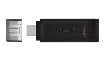 Kingston DataTraveler 70 | 128GB USB-C 3.2 Flash Drive | Zwart - Matmuis - Matmuis