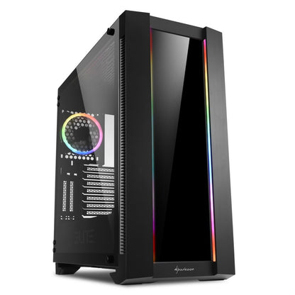 Sharkoon ELITE SHARK CA200G | Midi Tower Behuizing | Zwart - Matmuis