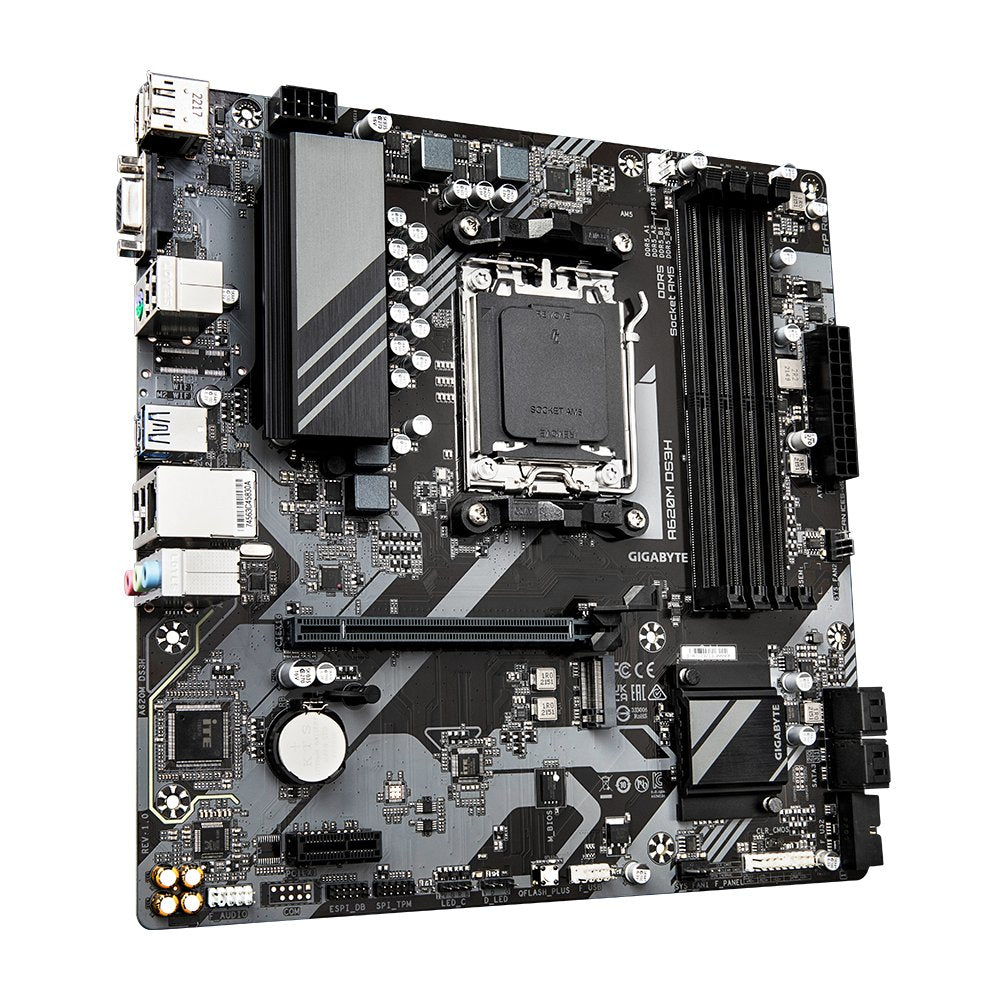 Gigabyte A620M DS3H | Socket AM5 | AMD A620 | 2xDDR5 | Micro ATX | Moederbord - Matmuis - Matmuis