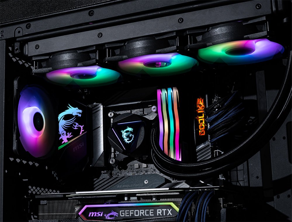 MSI MAG CoreLiquid 360R V2 | 360mm All-in-One CPU Waterkoeler | RGB | Zwart - Matmuis