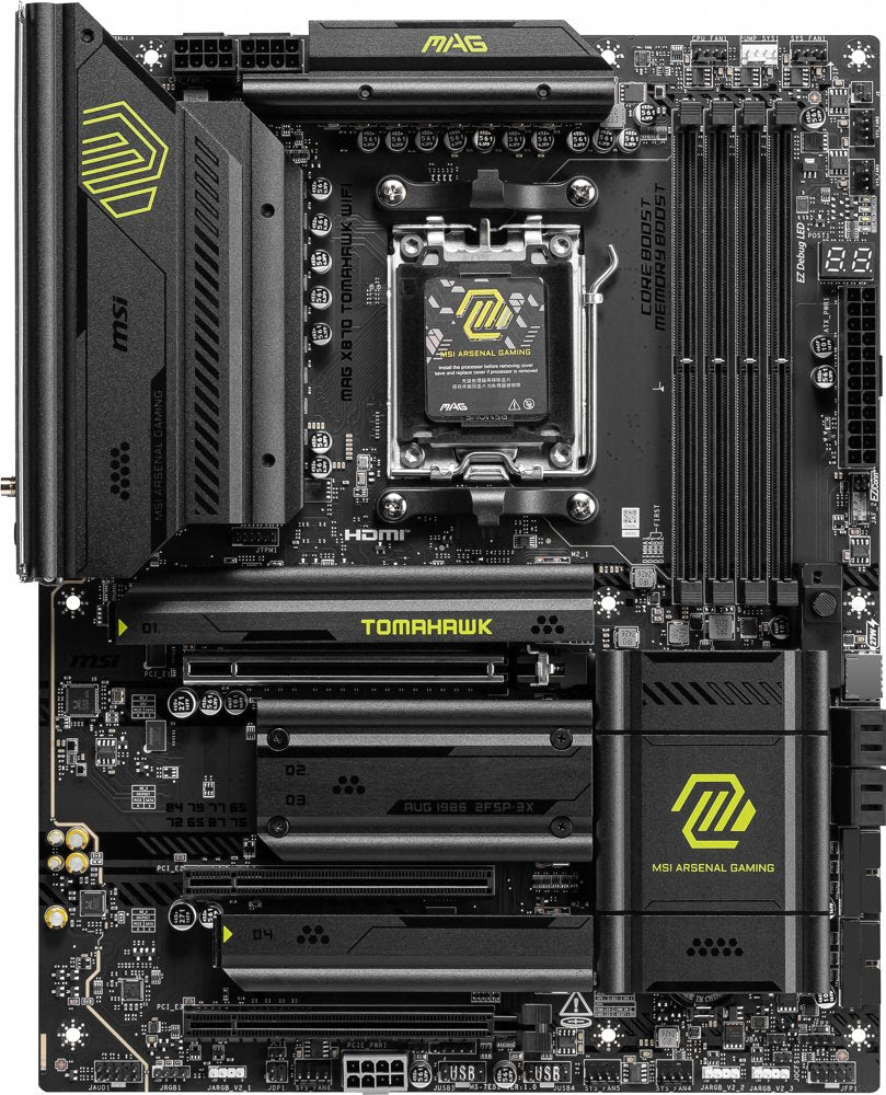 MSI MAG X870 TOMAHAWK WIFI | Socket AM5 | AMD X870 | 4xDDR5 | ATX | Moederbord - Matmuis - Matmuis
