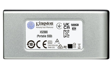 Kingston XS2000 | Externe SSD | 2000GB | USB 3.2 Gen 2x2 | Compact & Snel | Zilver/Zwart - Matmuis