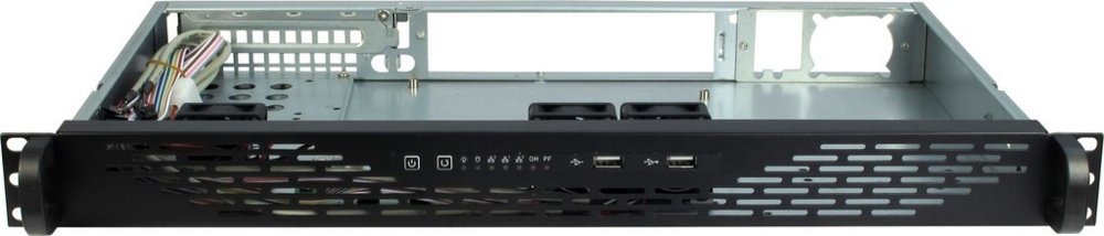 Inter-Tech 1U K-125L | Server Rack Case | Grijs | Mini-ITX - Matmuis