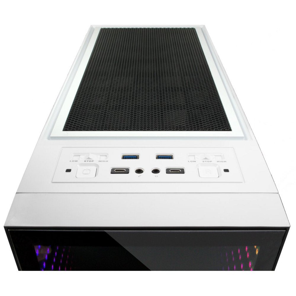 Inter-Tech X-908 Infini2 | Infinity Mirror | Tower Case | Wit - Matmuis