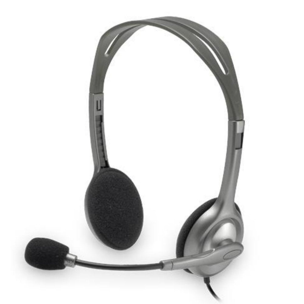 Logitech H110 | On-Ear Bedrade 3,5mm Koptelefoon met Microfoon | Zwart/Zilver - Matmuis - Matmuis