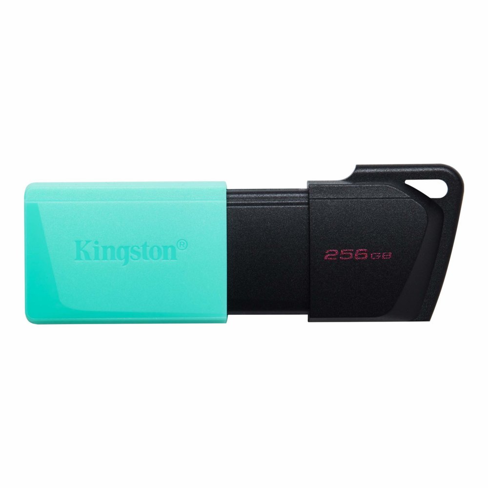 Kingston DataTraveler Exodia M | 256GB USB-A 3.2 Flash Drive | Zwart/Turkoois - Matmuis - Matmuis