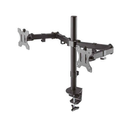 Neomounts Newstar FPMA-D550DBLACK | Verstelbare Monitor-bureaubeugel | Tot 32" | Max 8kg | VESA 100x100 | 2 Monitoren