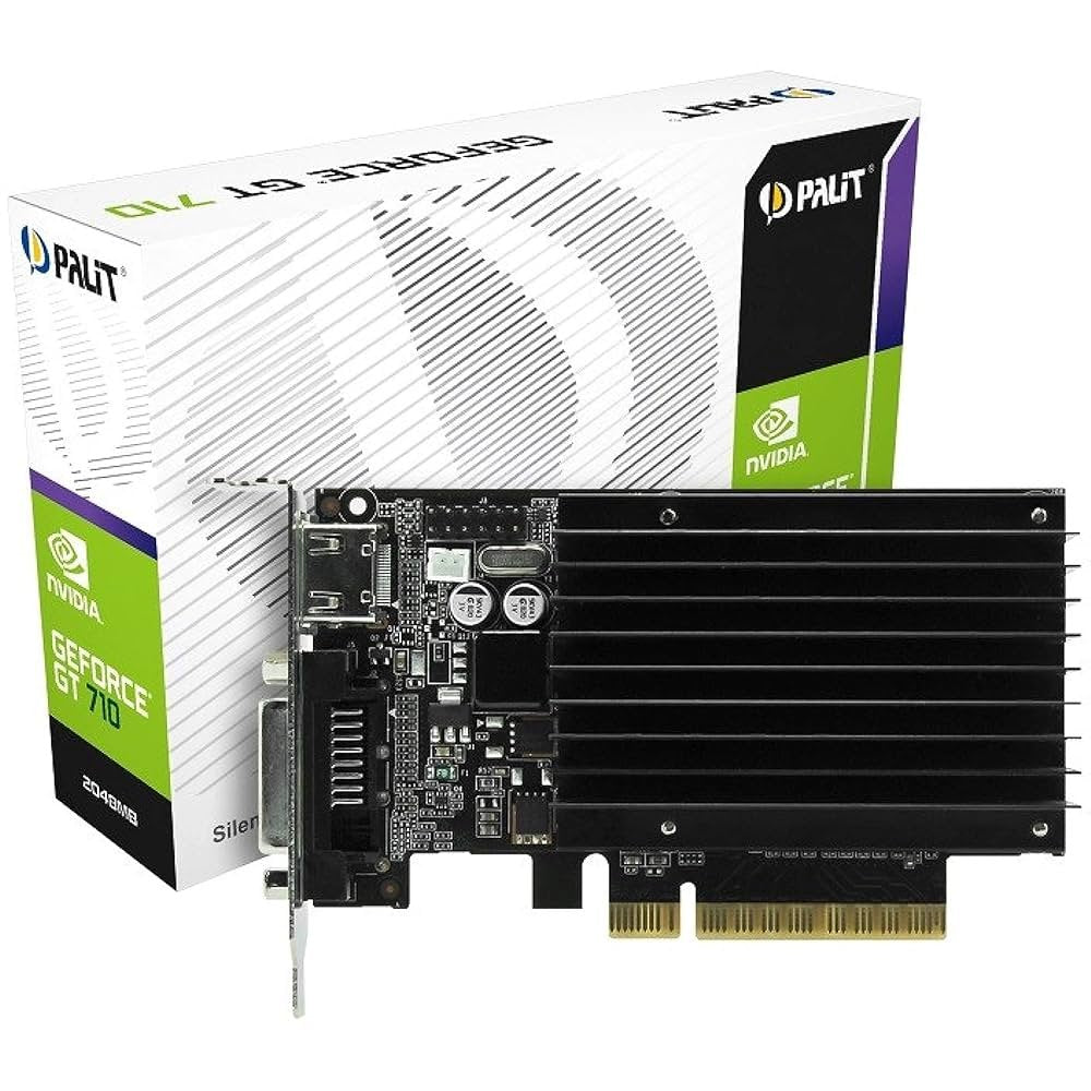 Palit GeForce GT 710 | 2GB GDDR3 VRAM | Passieve Koeling | Low Profile | Videokaart | GPU | NVIDIA - Matmuis - Matmuis