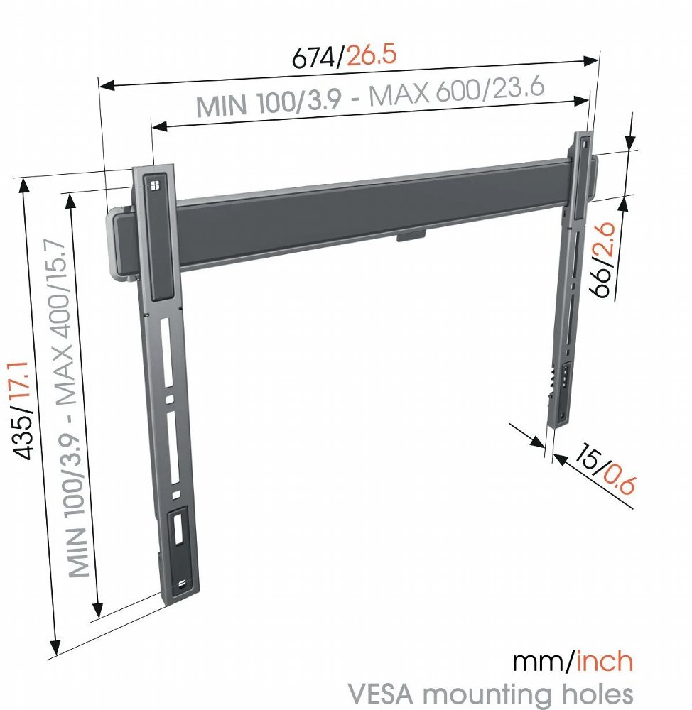 Vogel's TVM5605 | Platte TV-beugel | 40-100