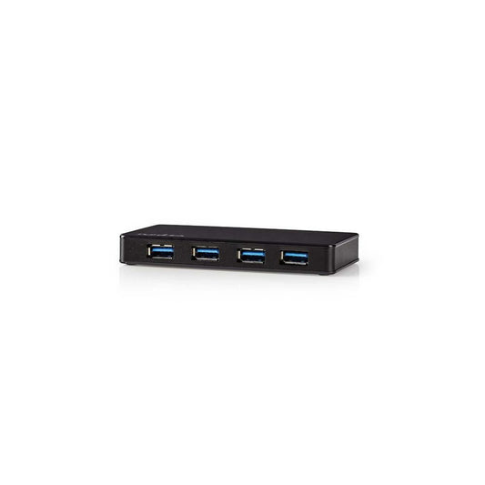 Nedis UHUBU3420BK | Interface Hub USB 3.2 Gen 1 (3.1 Gen 1) Micro-B | Zwart - Matmuis