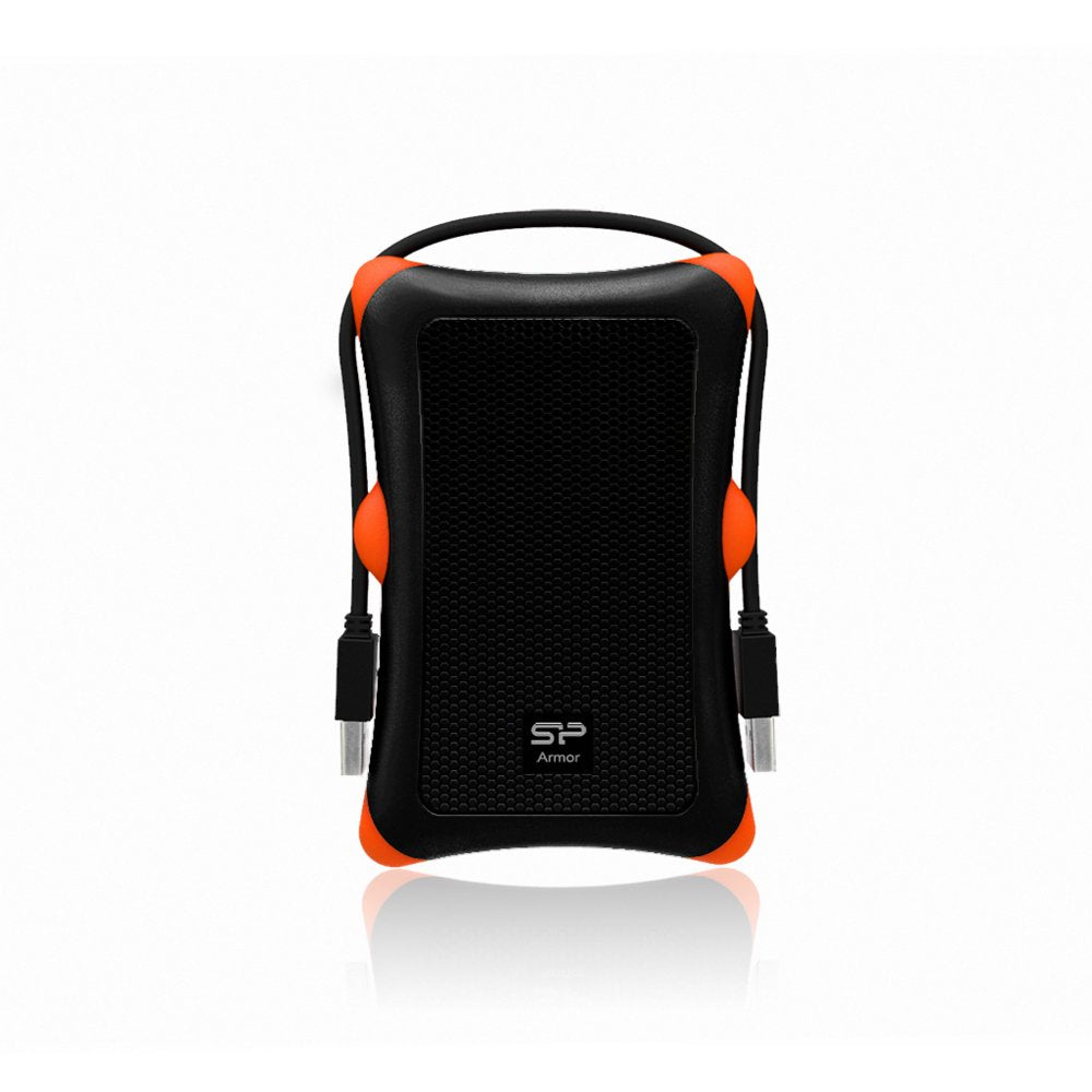 Silicon Power Armor A30 | 2TB Rugged Portable Hard Drive | Schokbestendig (MIL-STD-810G) | USB 3.2 Gen 1 (USB 3.0) | Zwart - Matmuis