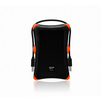 Silicon Power Armor A30 | 2TB Rugged Portable Hard Drive | Schokbestendig (MIL-STD-810G) | USB 3.2 Gen 1 (USB 3.0) | Zwart - Matmuis