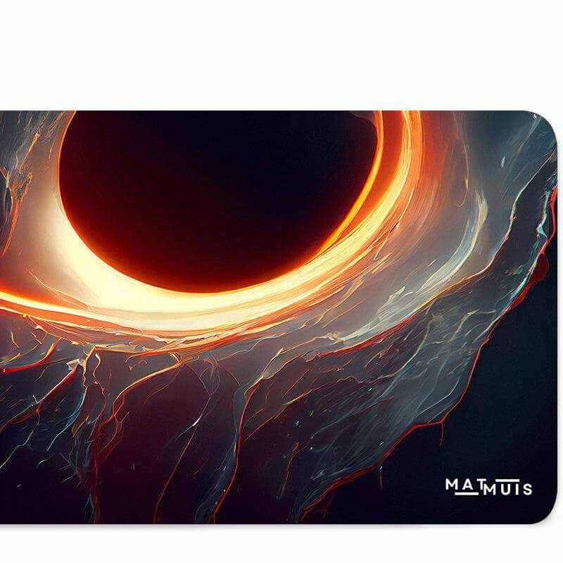 XXL Muismat | Space Planet Black Hole - Matmuis