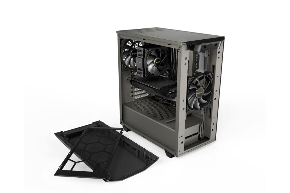 be quiet! Pure Base 500 Window Grijs | Midi Tower Behuizing - Matmuis