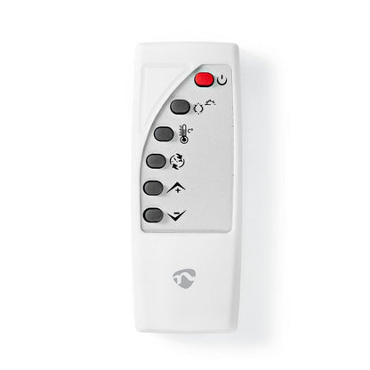 Nedis WIFIHTPL20FWT | Slimme Wi-Fi convectorkachel | 2000 W | Glazen frontpaneel | IP24 | Wit