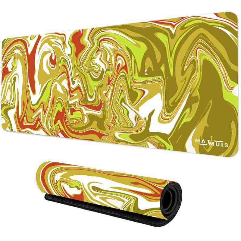 XXL Muismat | Liquid Abstract Gold Impact - Matmuis