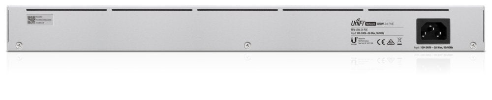Ubiquiti UniFi 24-Port PoE | Managed L2/L3 Switch | 24 Poorten | Gigabit Ethernet (10/100/1000 Mbps) | PoE | 1U Rackmount | Zilver - Matmuis