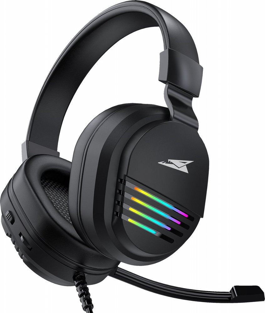 Baracuda PEARL RGB | On-Ear Gaming Headset 3,5mm en USB | Zwart - Matmuis