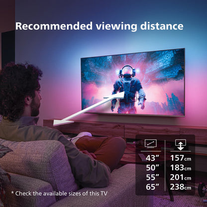 Philips The One 75PUS8949/12 | 75'' Ultra HD 4K | LED Ambilight Smart TV | Wifi | Titan OS | HDR10+ | 144Hz - Matmuis - Matmuis