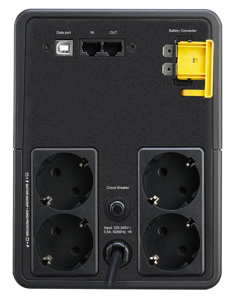 APC BX1200MI-GR Back-UPS | 1200 VA / 650 W | 4 Schuko Stopcontacten | Automatische Spanningsregeling (AVR) | LED-indicator | Compacte Noodstroomvoorziening - Matmuis - Matmuis