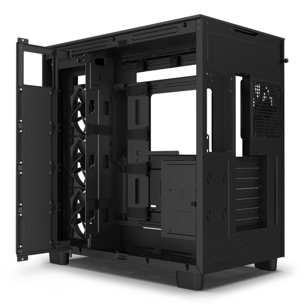 NZXT H9 Flow | Midi Tower Case | Zwart - Matmuis