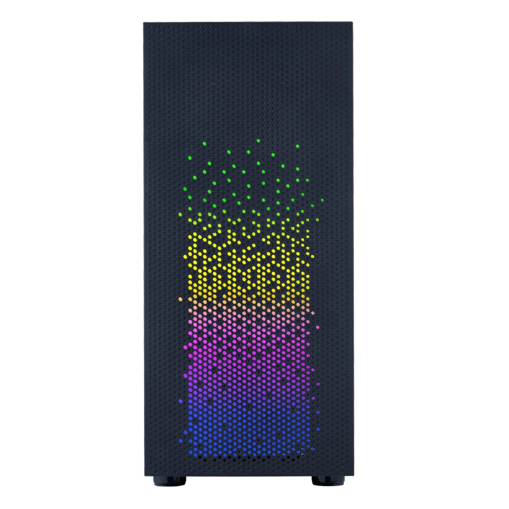 Azza Celesta RGB | Midi Tower Case | Zwart - Matmuis