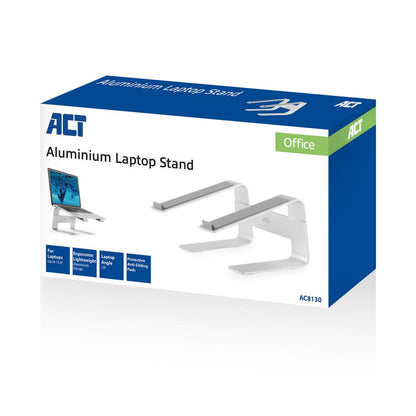 ACT AC8130 | Notebookstandaard 15.6" | Grijs - Matmuis - Matmuis