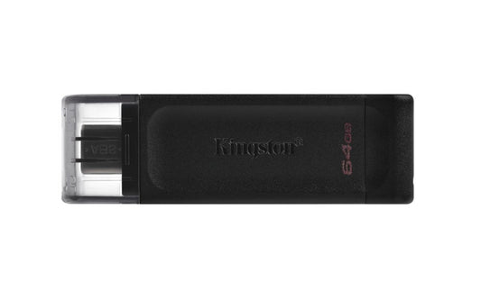 Kingston DataTraveler 70 | 64GB USB-C 3.2 Flash Drive | Zwart - Matmuis - Matmuis
