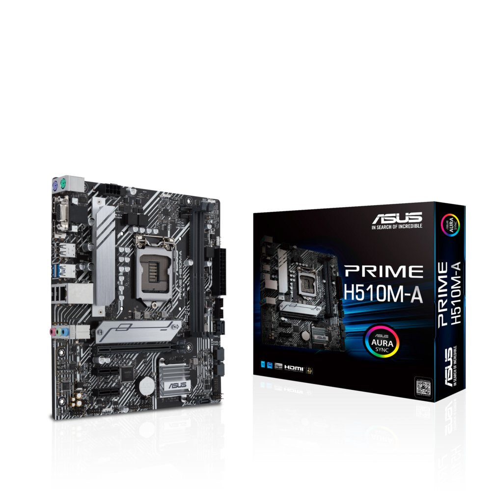 ASUS PRIME H510M-A ARGB | Socket LGA 1200 | Intel H510 | 2xDDR4 | Micro-ATX | Moederbord - Matmuis - Matmuis