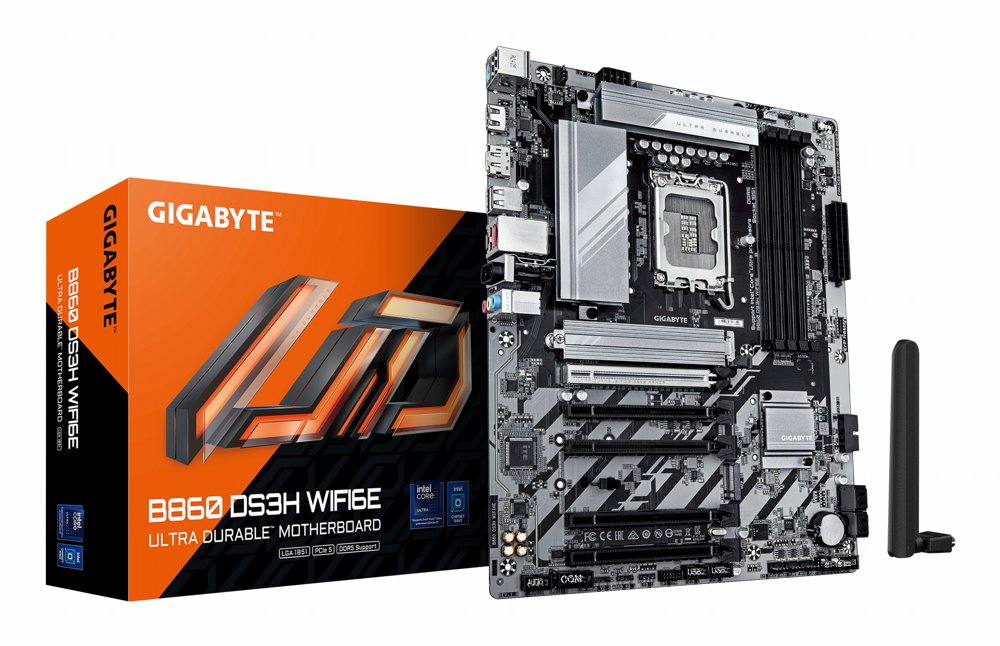 Gigabyte B860 DS3H WIFI6E | Socket LGA 1851 (V1) | Intel B860 | 4xDDR5 | ATX | Moederbord - Matmuis - Matmuis