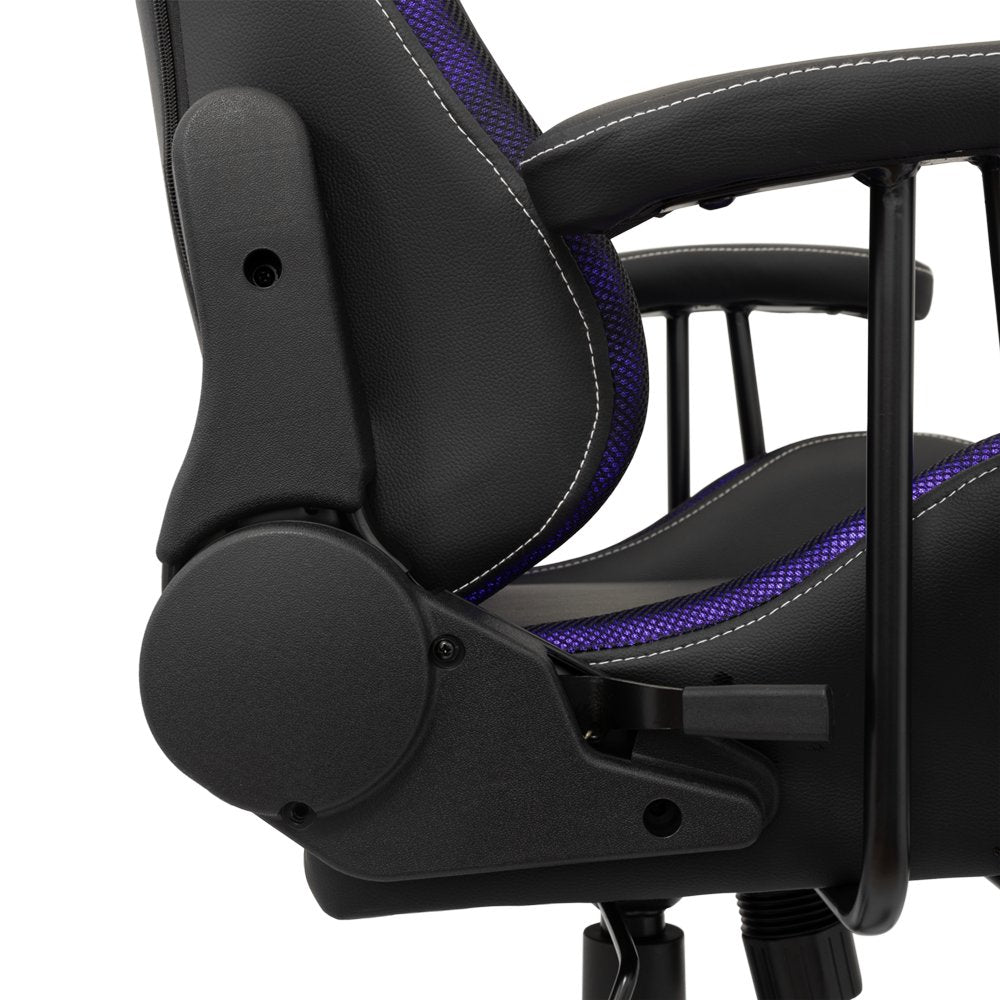 White Shark INDIANAPOLIS | Gamestoel met RGB-verlichting | Belastbaar tot 120 kg - Matmuis - Matmuis
