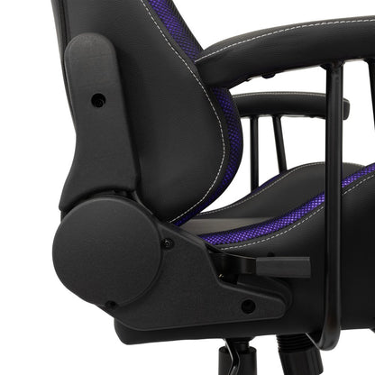 White Shark INDIANAPOLIS | Gamestoel met RGB-verlichting | Belastbaar tot 120 kg - Matmuis - Matmuis