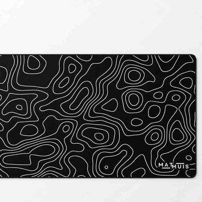 XXL Muismat | Topo Vector Black - Matmuis