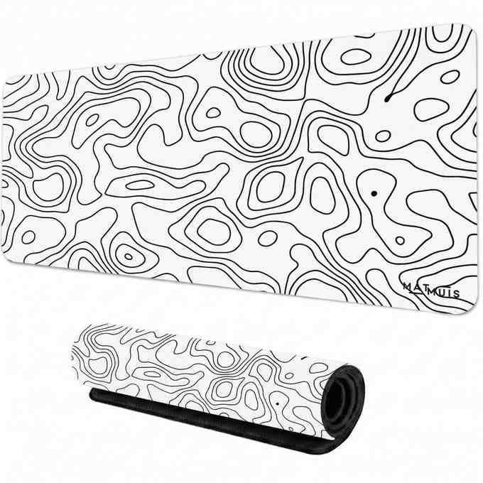XXL Muismat | Topo Vector White - Matmuis