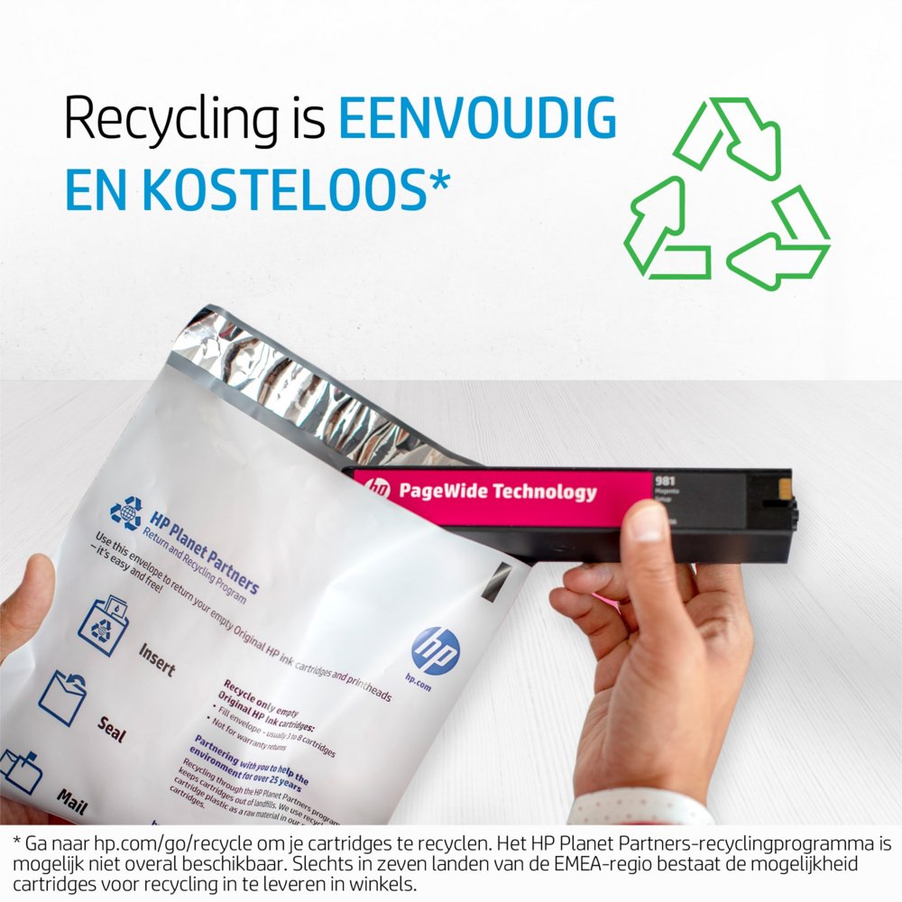 HP 913A | Originele Cyaan PageWide Cartridge - Matmuis - Matmuis