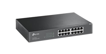 TP-Link TL-SF1016 | 16-poorts Fast Ethernet Switch (10/100 Mbps) | Unmanaged | 1U Rackmount | Zwart - Matmuis