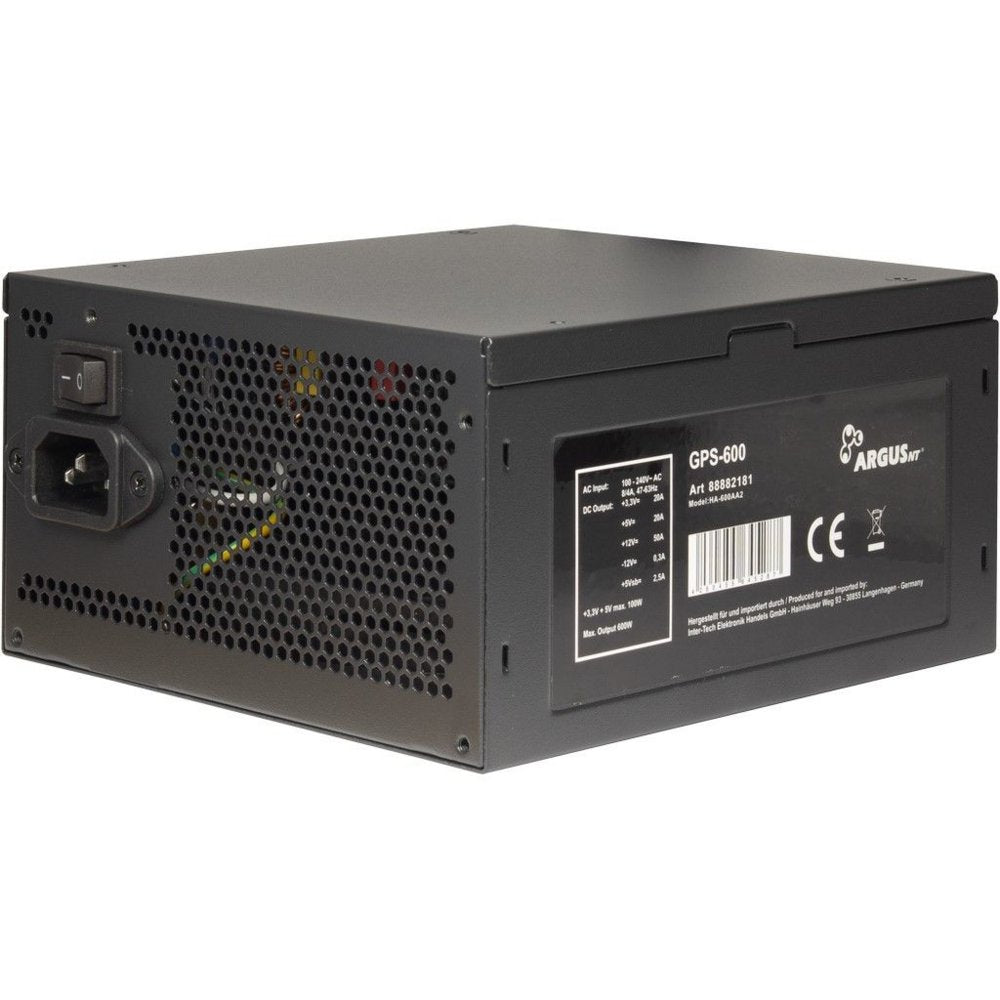 Inter-Tech Argus GPS-600 | 600 Watt Gold ATX PSU | Power Supply | Voeding - Matmuis - Matmuis