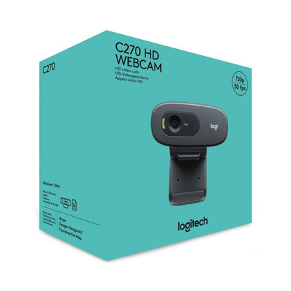 Logitech C270 | 720p 30FPS USB Webcam met Microfoon - Matmuis - Matmuis